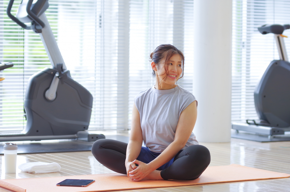 スタジオの女性